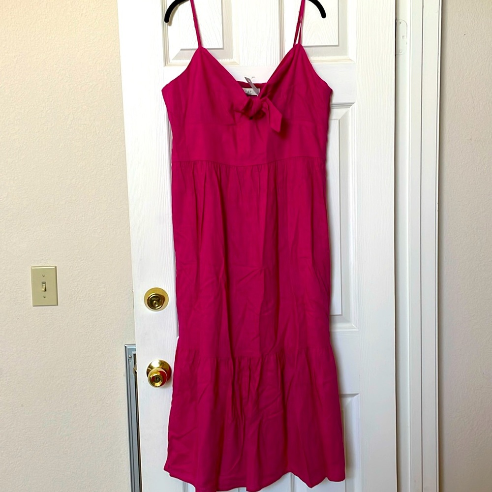 LOFT tie front dress